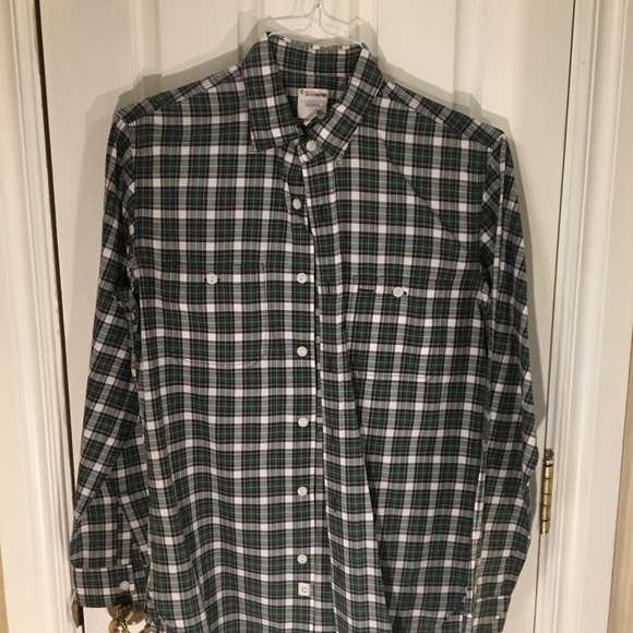 Lands’ End Canvas plaid button down - Picture 3 of 3